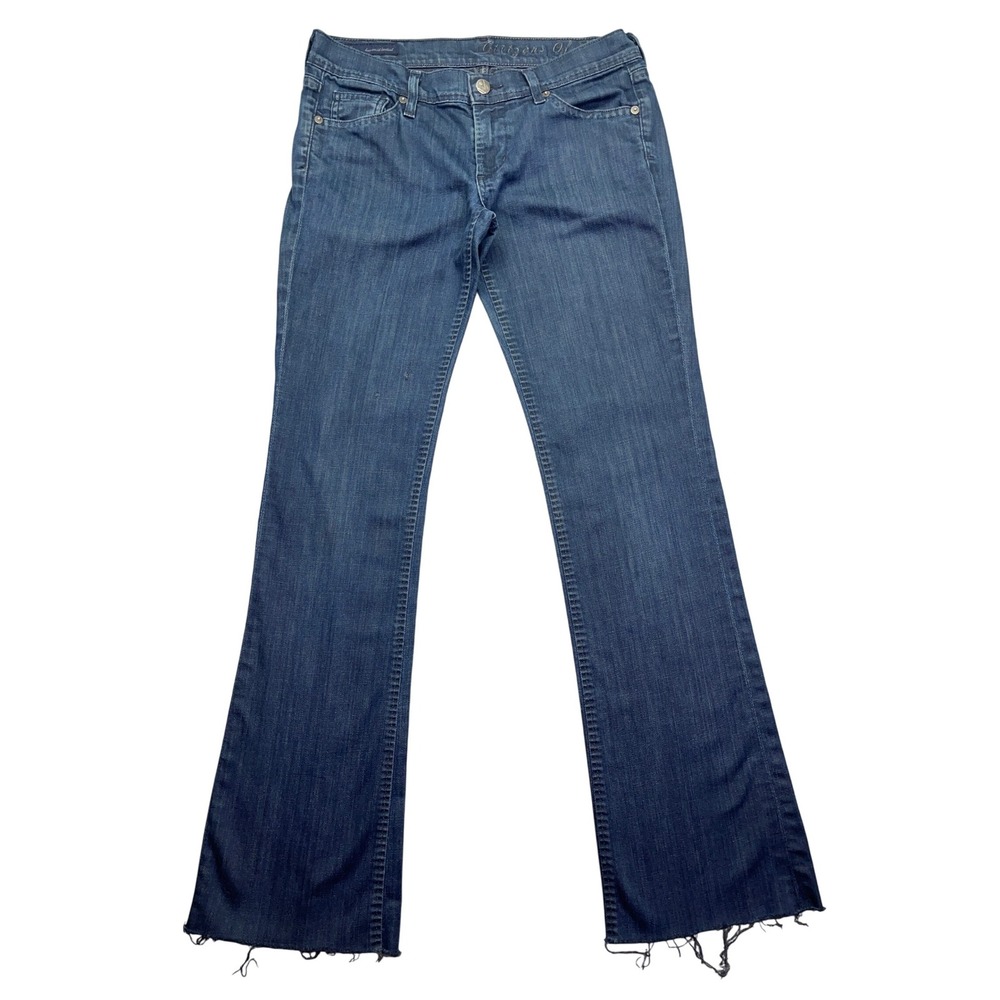 Citizens of Humanity Kelly Stretch Low Waist Bootcut Denim Sz 28 Fit 31"‎ Grunge